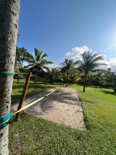 a rope tied to a tree in a park at Flat Studio 222 CM at Praia dos Carneiros in Tamandaré