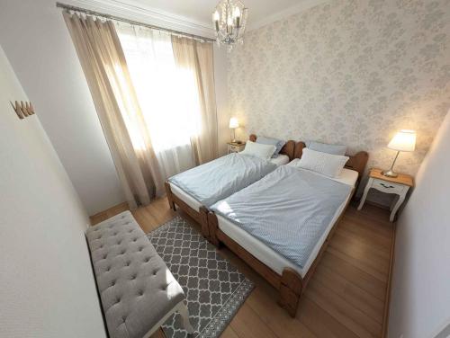 Postel nebo postele na pokoji v ubytování Apartment in Tihany - Balaton 53718