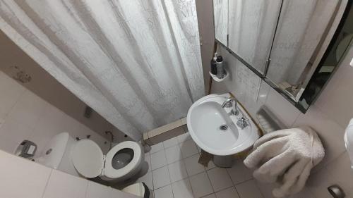 Et badeværelse på Olimpo Hostel