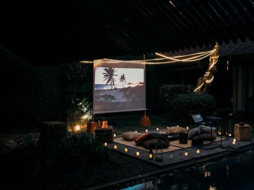 Televisyen dan/atau pusat hiburan di Ametis Villa Bali
