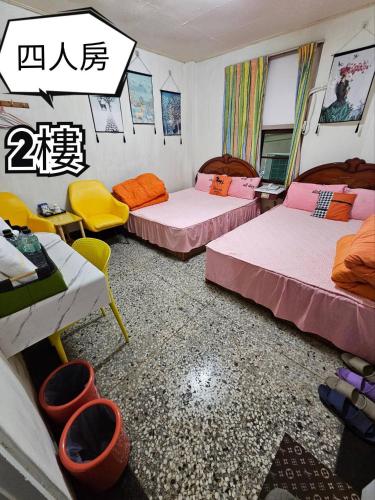 環泰大旅社 A go da 單未留電話不接單 本店無電梯にあるベッド