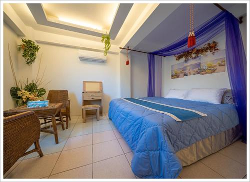 Un lugar para sentarse en My Ocean Villa 月牙桐海景民宿