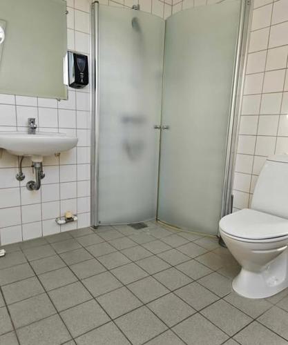 Koupelna v ubytování B&B Phønix