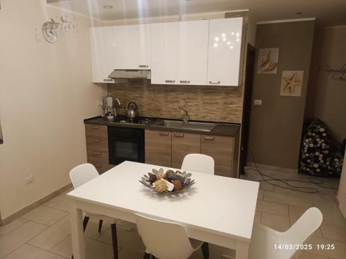 A kitchen or kitchenette at Taormina castle and sea view