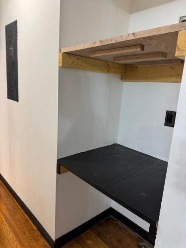 a room with a shelf in the wall at Centralized Modern Home in Johnson City in Johnson City