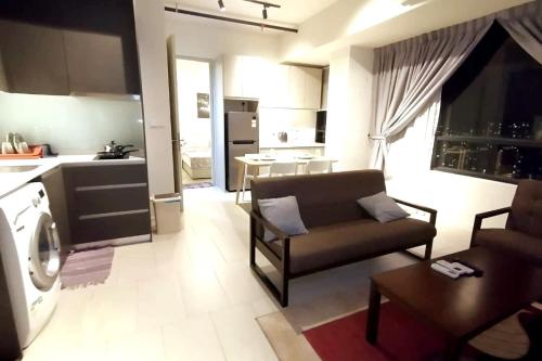 Dapur atau dapur kecil di F1-26-10 Executive Suite1BRtamariWIFINETFLIXParking