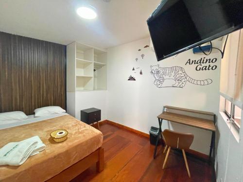Postel nebo postele na pokoji v ubytování Hostel Prada