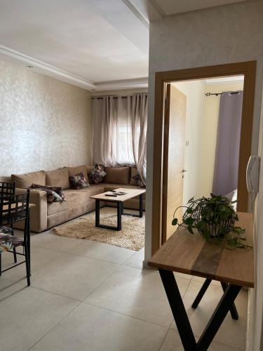 Χώρος καθιστικού στο Splendide appartement à 2min de la plage