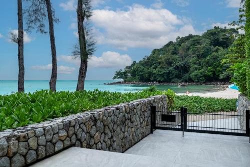 a view of the beach from the house at Luxury Penthouse 407sqm Beachfront and private pool in Phuket Town