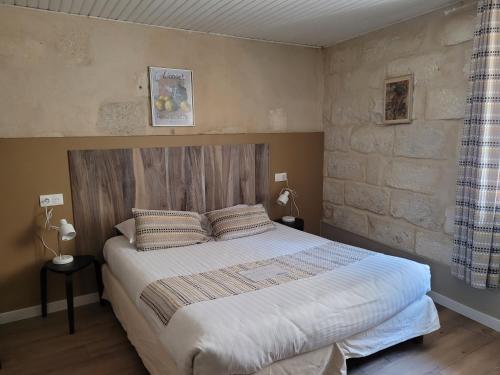a bedroom with a large bed in a room at Hôtel Boquier, Avignon Centre in Avignon