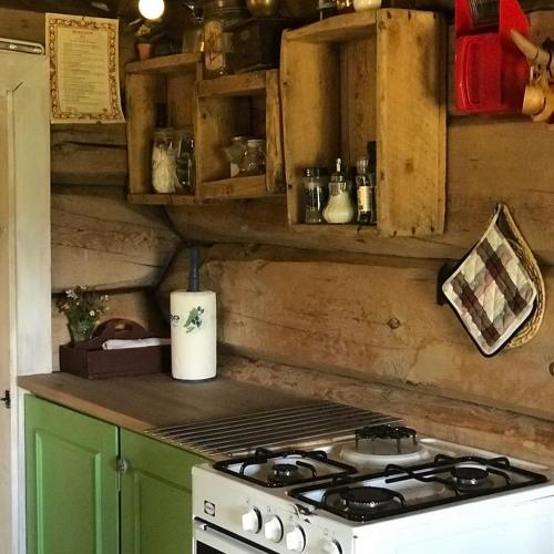 Dapur atau dapur kecil di Charming lodge from 1888