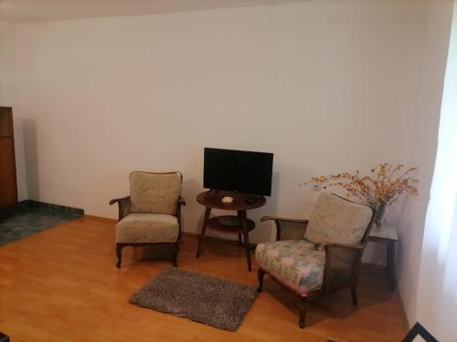 TV a/nebo společenská místnost v ubytování Bistro VILLAGE HOUSE