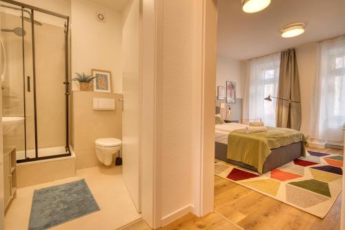 Koupelna v ubytování FullHouse Premium Apartments H11