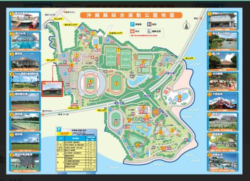 a map of the disneyland resort at Asahi House in Hiyakon