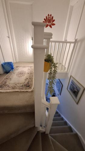Postel nebo postele na pokoji v ubytování Flower