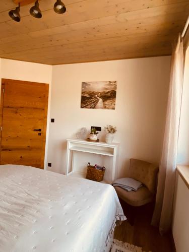 Ένα ή περισσότερα κρεβάτια σε δωμάτιο στο Apartmán Hrabušice I1