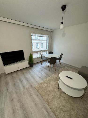 Istumisnurk majutusasutuses 2 bedroom condo with a balcony in the center of Helsinki