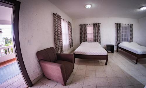 Las Palmas Hotelにあるベッド