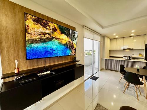 Η κουζίνα ή μικρή κουζίνα στο Luxurious and Spacious Family Apartment in Curupau Isuto