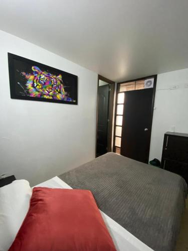 Cama o camas de una habitación en Destino Nómada Calle 11 n 1-38