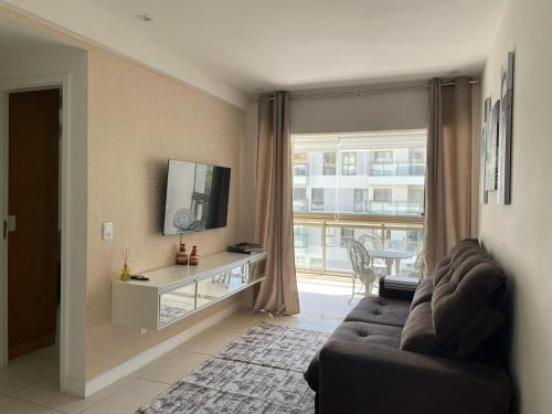 TV a/nebo společenská místnost v ubytování Oasis com Lazer Completo - Rio Marina Resort, Itacuruça