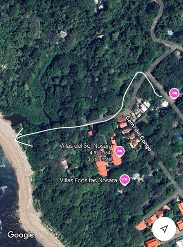Landskap semula jadi dekat dengan rumah percutian