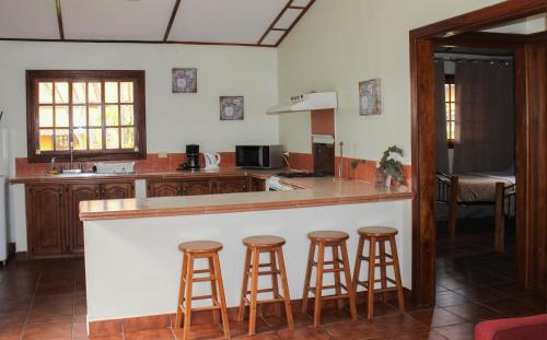 Köök või kööginurk majutusasutuses El Santuario Ecolodge - Hotel & Dorms
