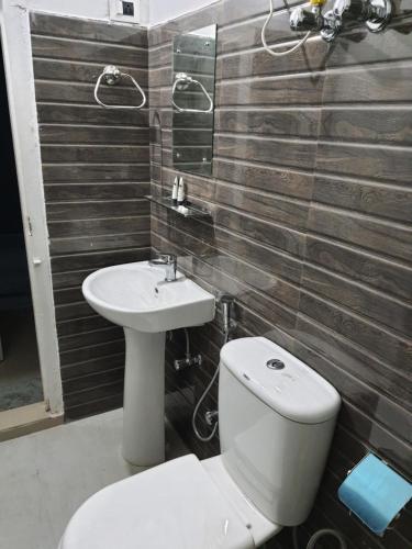 Koupelna v ubytování Chunni homestay