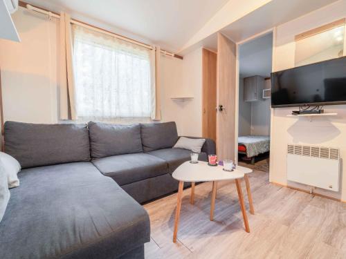 Mobil-home 2 chambres avec climatisation, terrasse et piscine à Mimizan - FR-1-50-162