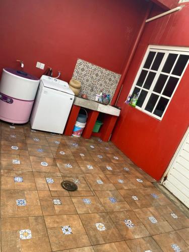 Kuchyň nebo kuchyňský kout v ubytování Departamento Runa