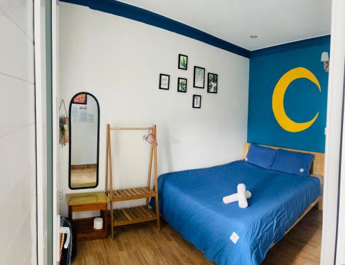 Sâu Moon Houseにあるベッド