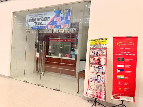 a display window of a store in a mall at Mercu Summer Suites Kuala Lumpur Bukit Bintang By Classy in Kuala Lumpur