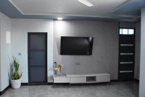 TV a/nebo společenská místnost v ubytování Jazz guest house