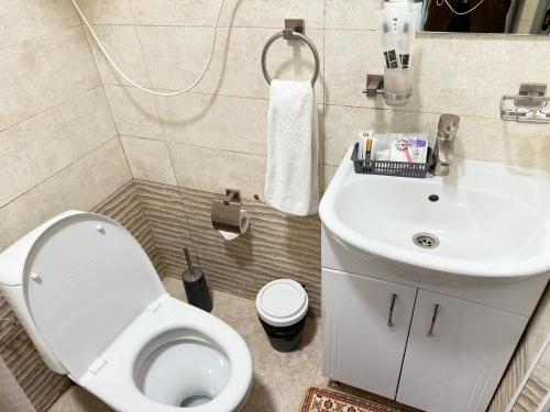 Bilik mandi di Salamat Hotel