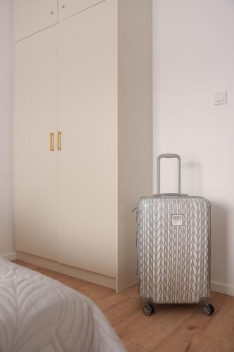 Katil atau katil-katil dalam bilik di Apartment Oskar - Basen & SPA - Dziwnów