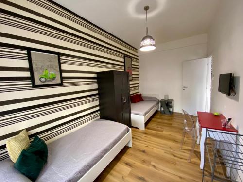 Ruang duduk di Torre Maura Apartment