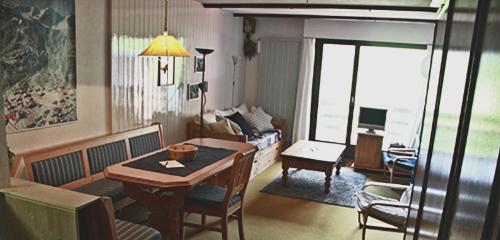 Posezení v ubytování Appartement voor wandel of ski vakantie in Torgon Portes du Soleil