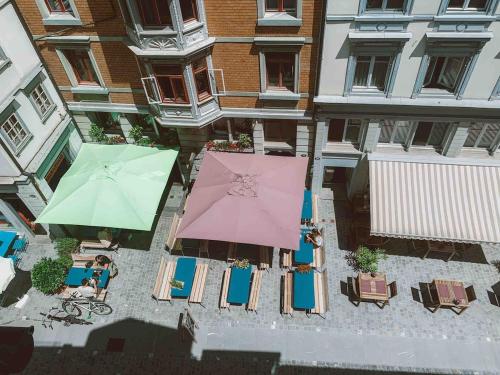 Балкон или терраса в Central city apartment with terrace