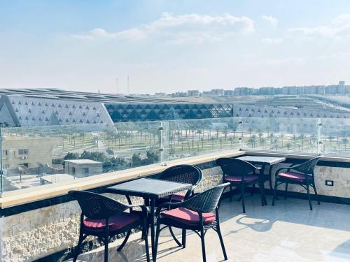 Joya Grand Museum & Pyramids Viewにあるバルコニーまたはテラス