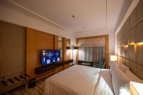 Televisyen dan/atau pusat hiburan di DoubleTree by Hilton Hotel Riyadh - Al Muroj Business Gate