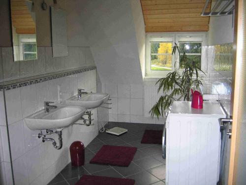 Ένα μπάνιο στο Ferienwohnung Schartenschmiede