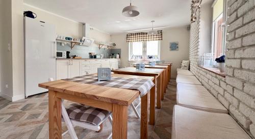 Kuchyň nebo kuchyňský kout v ubytování Marea Apartamenty Ustka