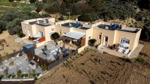 an overhead view of a large house with at Anthos Residence 1 in Kefalos