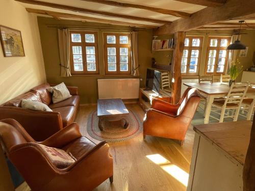 Posezení v ubytování Haus An der Rur - 5 Apartments mitten in Monschau