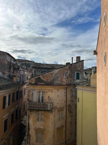 an aerial view of an old city with buildings at Vistas Venecianas Corfu in Corfu