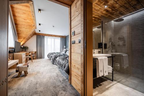 Koupelna v ubytování Hotel Litworowy Staw