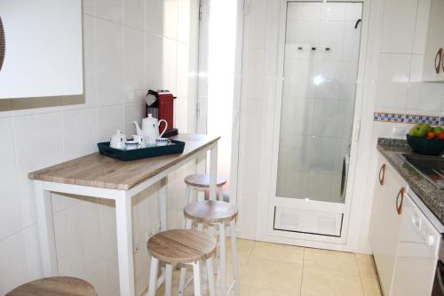 Et badeværelse på Villa Belén playa , piscina privada