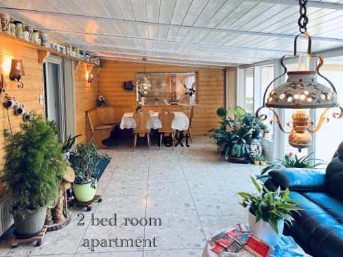 Ruang duduk di Ferienhaus am Elberadweg mit Sauna & Kamin - Natur, Erholung & S-Bahn-Anbindung - Saxon Oase