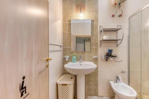 Koupelna v ubytování la liama del sole