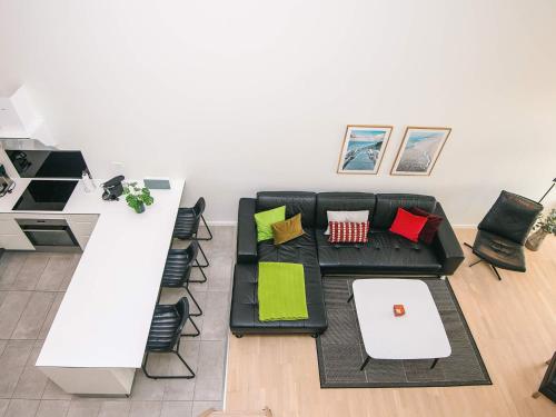 Χώρος καθιστικού στο 8 person holiday home in Ringkøbing-By Traum